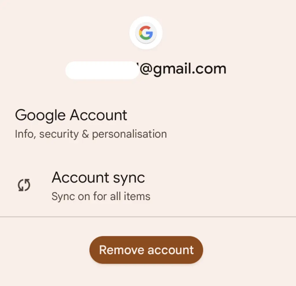 How Can I Remove Google Accounts Sync