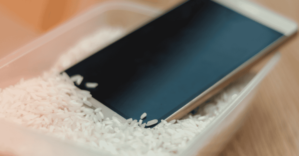 Place Your Phone In A Container Of Rice