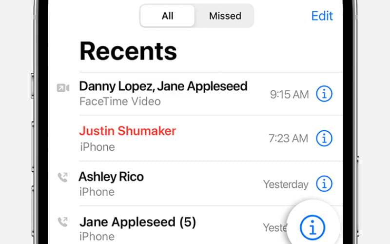 How to See Call History on the iPhone for One Contact